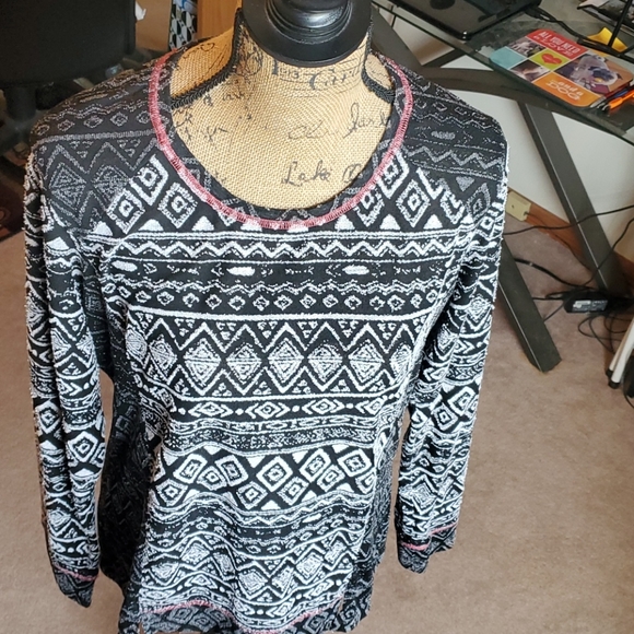 North River Outfitters Aztec print tunic size XL - Picture 2 of 12